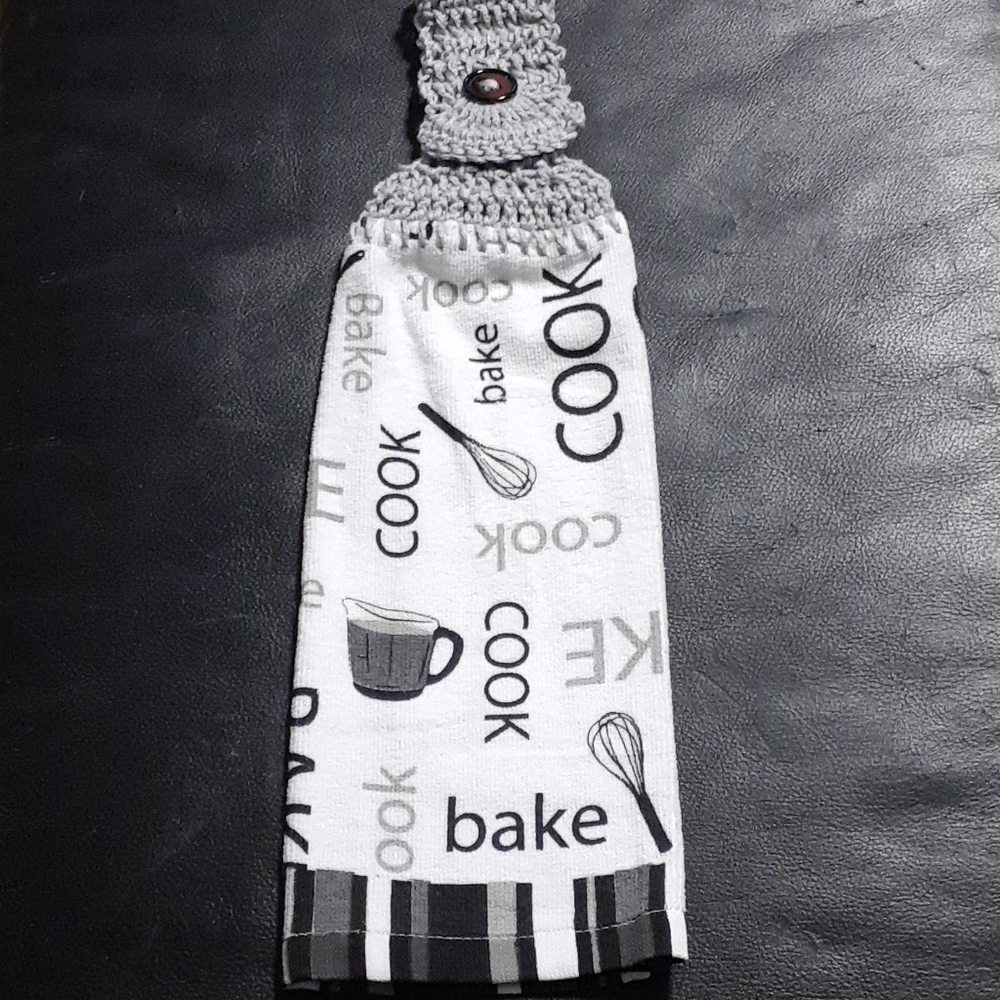 Crochet Hanging Kitchen towel